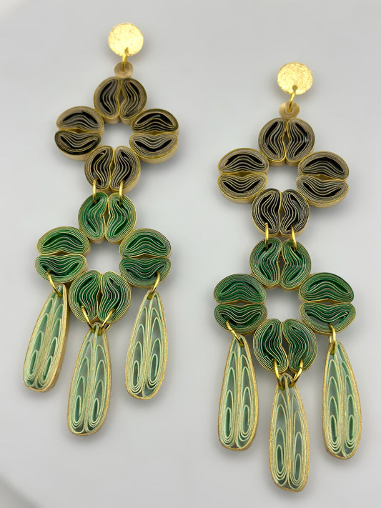 Garden Gala Lite Dangle Paper Earrings