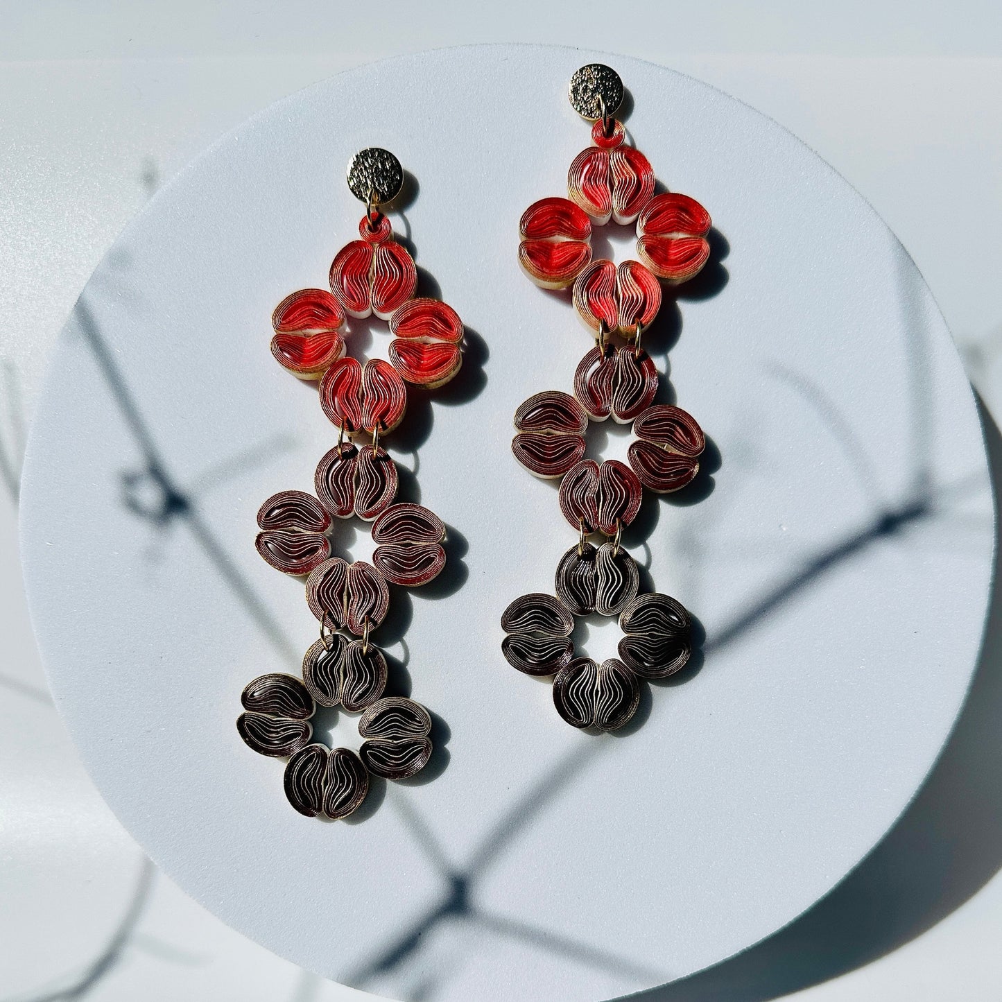 Petal Parade Dangle Paper Earrings