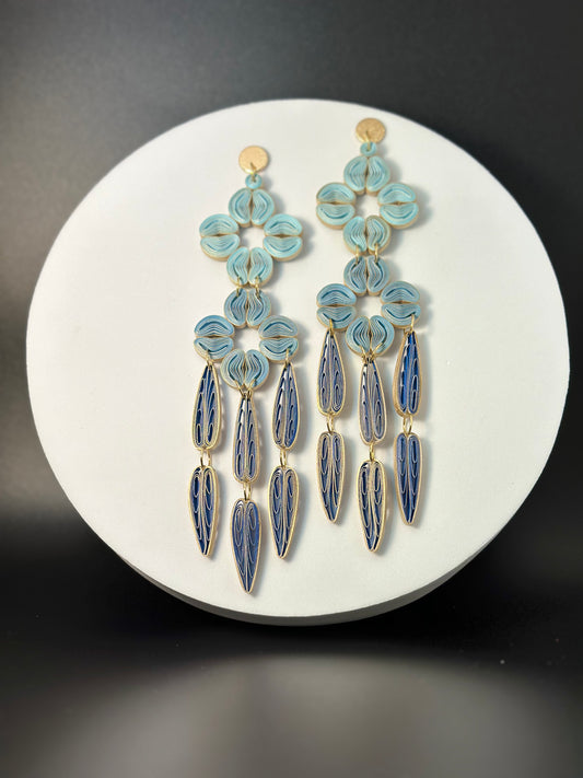 Garden Gala Dangle Paper Earrings