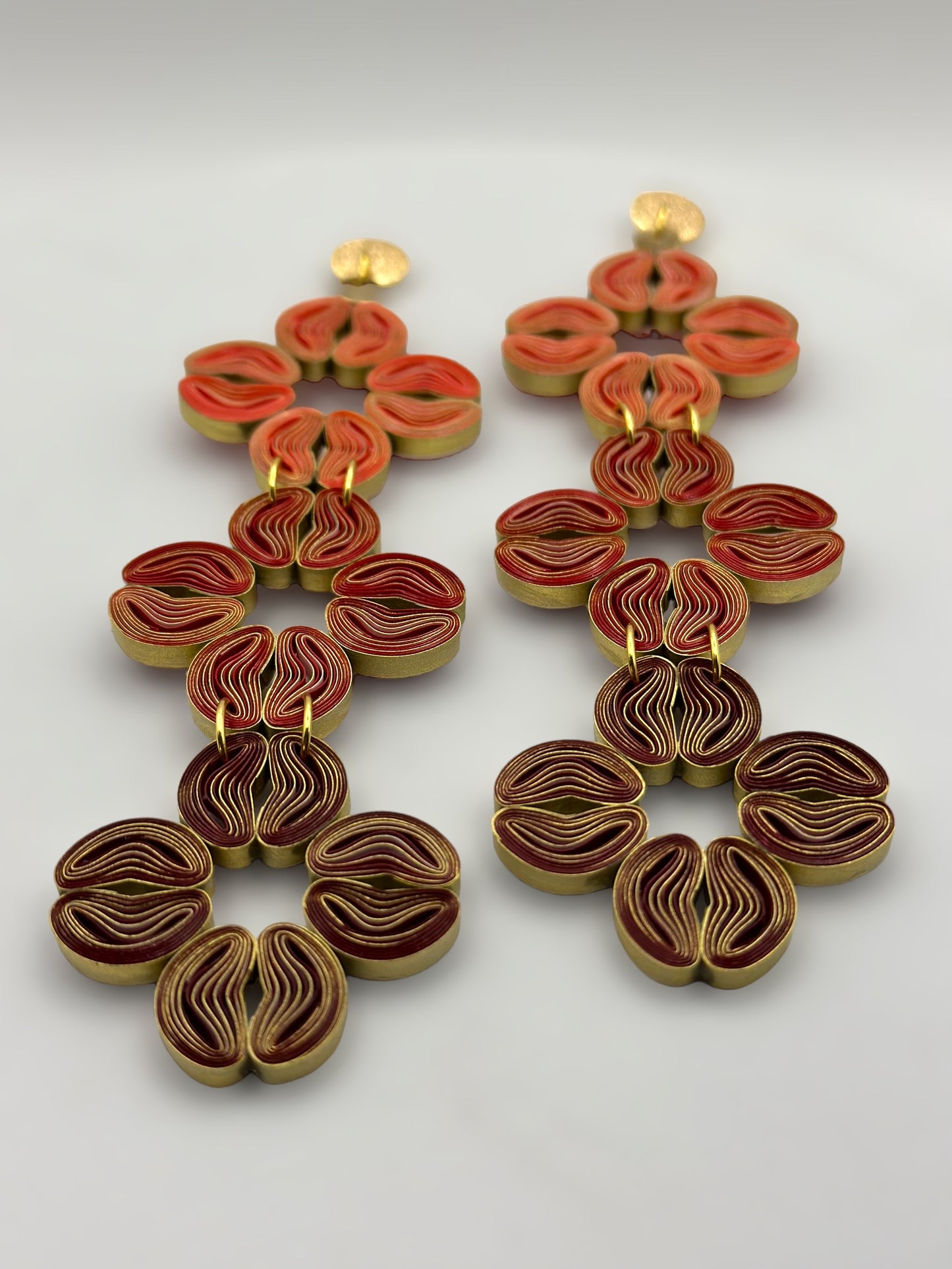 Petal Parade Dangle Paper Earrings