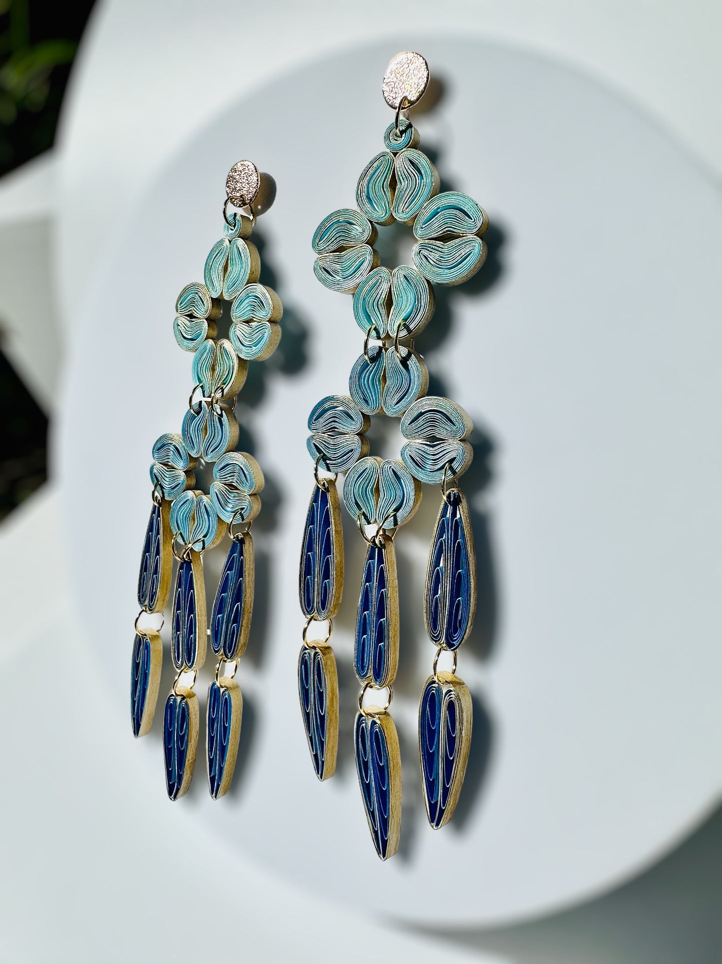Garden Gala Dangle Paper Earrings