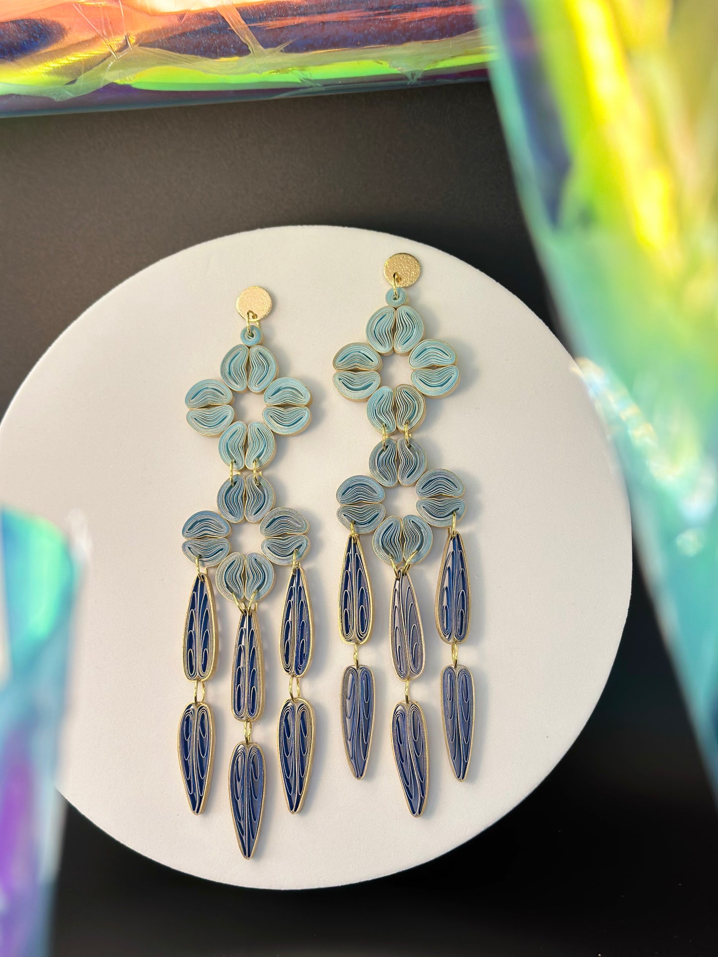 Garden Gala Dangle Paper Earrings