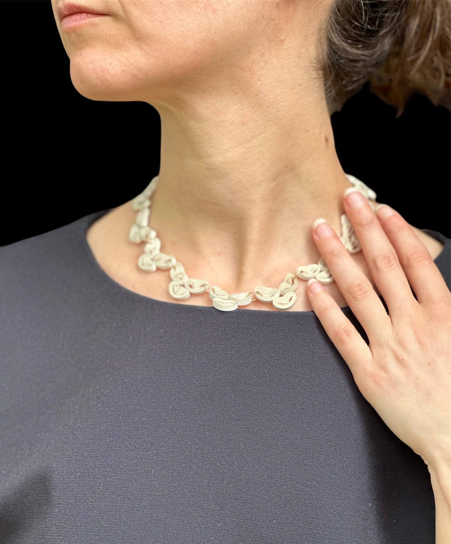 Ruthie Dissent Statement Necklace, Made with Paper