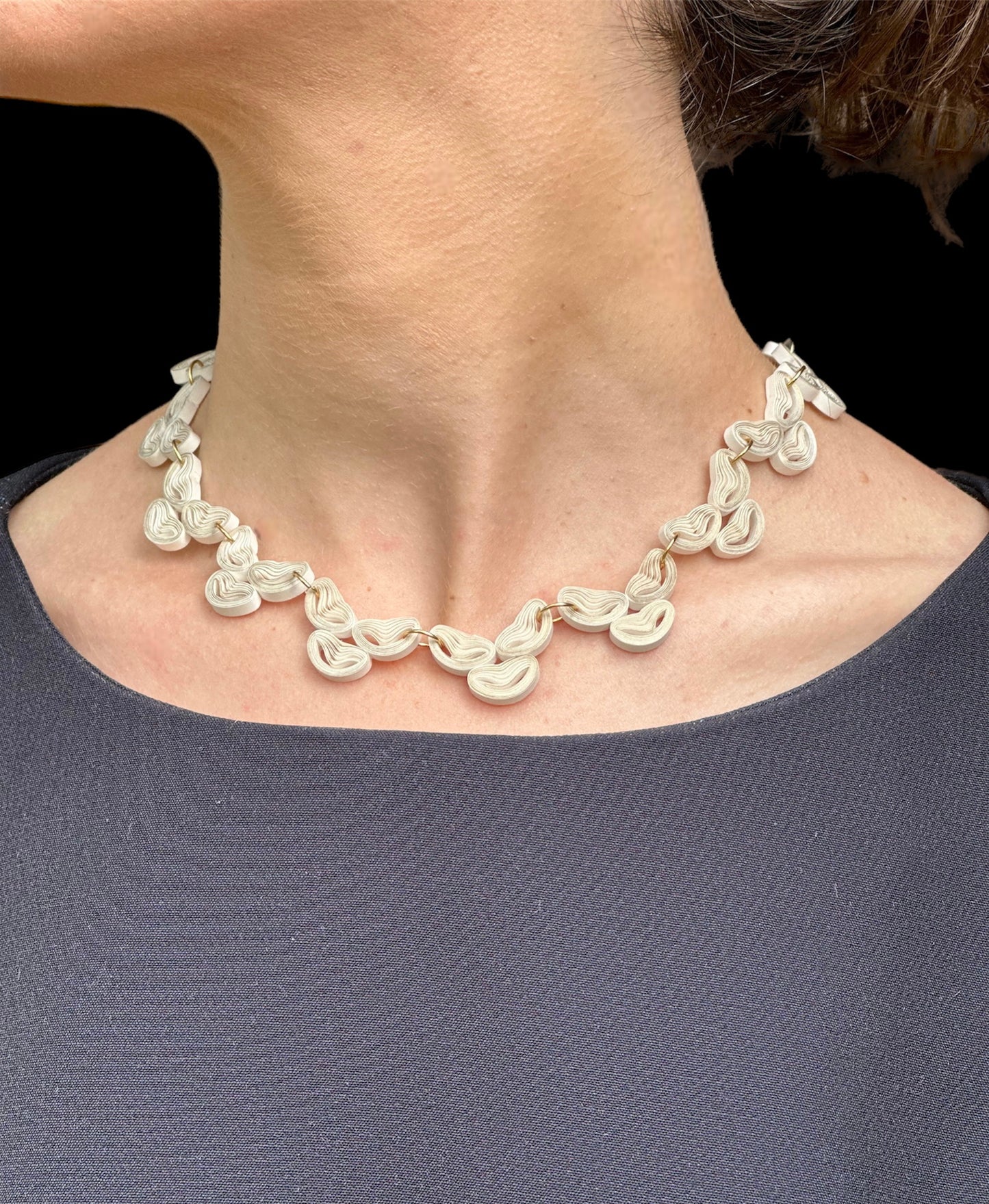 Ruthie Dissent Statement Necklace, Made with Paper