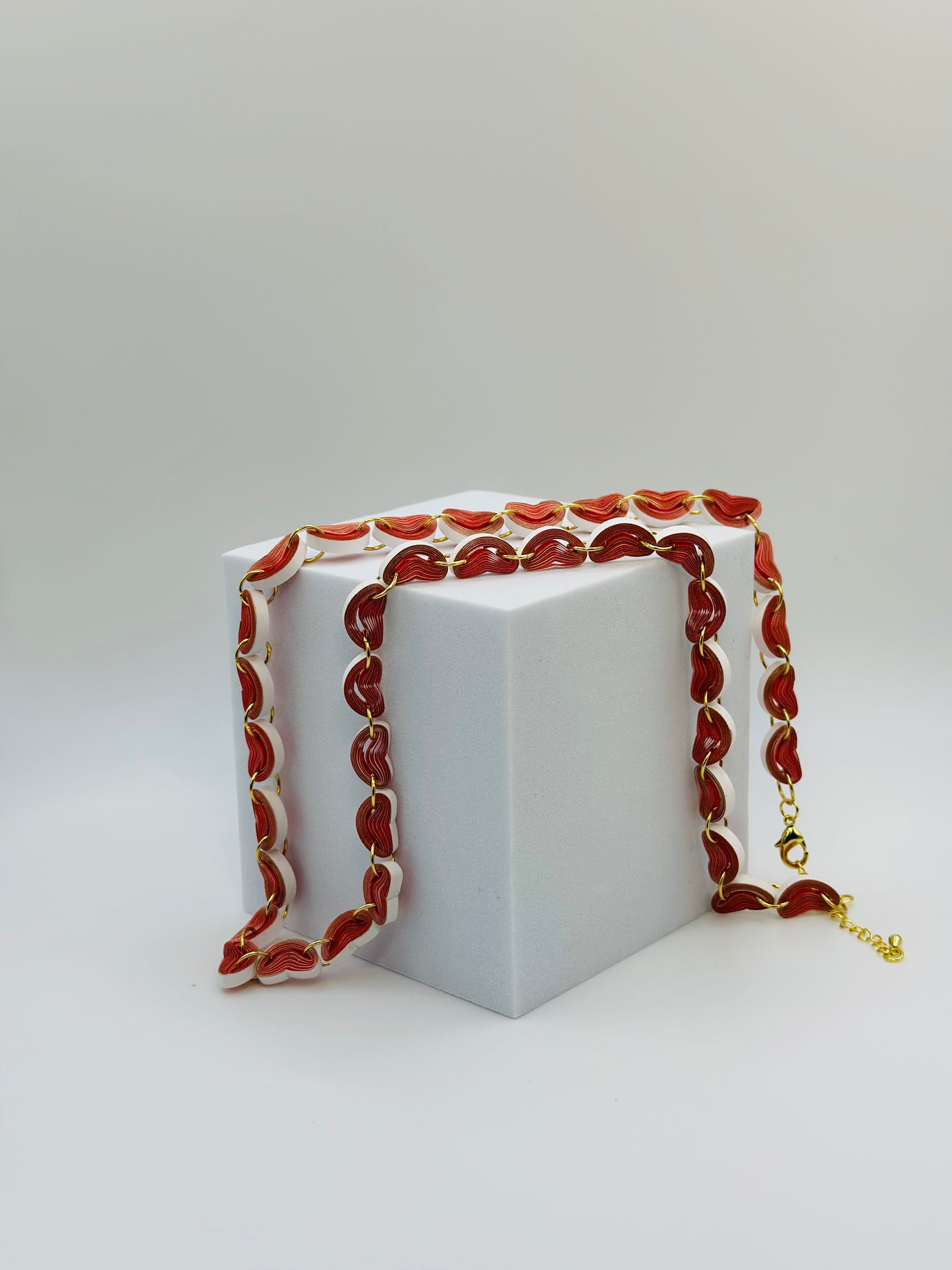 Paper Pearl Statement Necklace, Made with Paper
