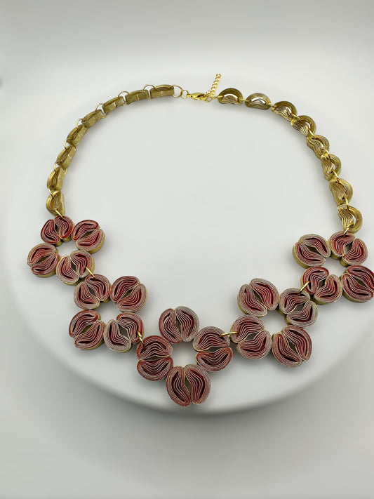 Petal Parade Statement Necklace, Made with Paper